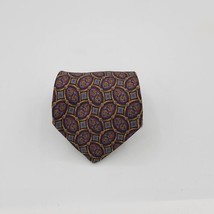 Brooks Brothers 346 Silk Men&#39;s Tie. Blue Brown Gold Necktie 57&quot; x 3.50&quot;  - £11.70 GBP