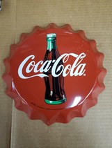 Vintage Coca cola Bottle Cap Sign C - $176.37