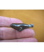 (O-160) little baby 1-1/2&quot; Seal carved Brown white Yowah opal stone Aust... - $175.21 CAD