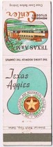 Matchbook Cover Texas A &amp; M Memorial Student Center Texas Aggies A - $0.68