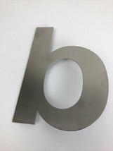 Royal H&amp;H Modern House Number 6 Inch Silver Solid Stainless Steel Letter “ b “ - £9.50 GBP