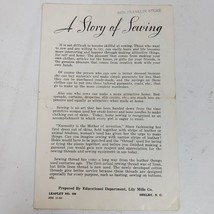 Vintage 1963 Ben Franklin Fundamentals of Sewing Advertising Ephemera Fo... - $13.10