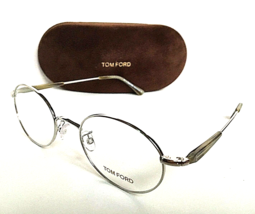 New Tom Ford TF 5345  016 51mm Round Oval Silver Men’s Women&#39;s Eyeglasse... - $189.99