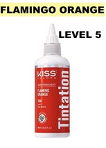 Kiss Tintation Semi-Permanent Hair Color 5 Fl Oz Flamingo Orange T650 Level: 5 - £4.45 GBP