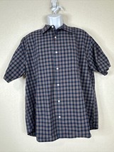 Gap Men Size XL Multicolor Plaid Button Up Shirt Short Sleeve Pocket - $9.07