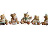 Cherished Teddies Lot of 5 Happy Birthday Bears Age 1,2,3,4,5  1-5 Enesco - £9.45 GBP