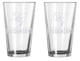 Tampa Bay Buccaneers Glass Pint Frost Design 2 Piece Set - $55.99