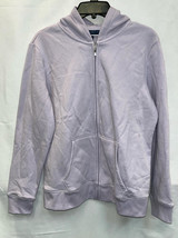 MSRP $25 Karen Scott Zip-Front Hooded Sweatshirt Purple Size Medium (DEF... - $7.27