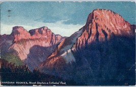 Mount Stephen and Cathedral Peak Canadian Rockies Postcard - £4.05 GBP