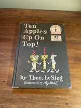 Ten Apples Up On Top! Theo. LeSieg, Dr. Seuss 1961 Beginner Books, Rando... - $19.80