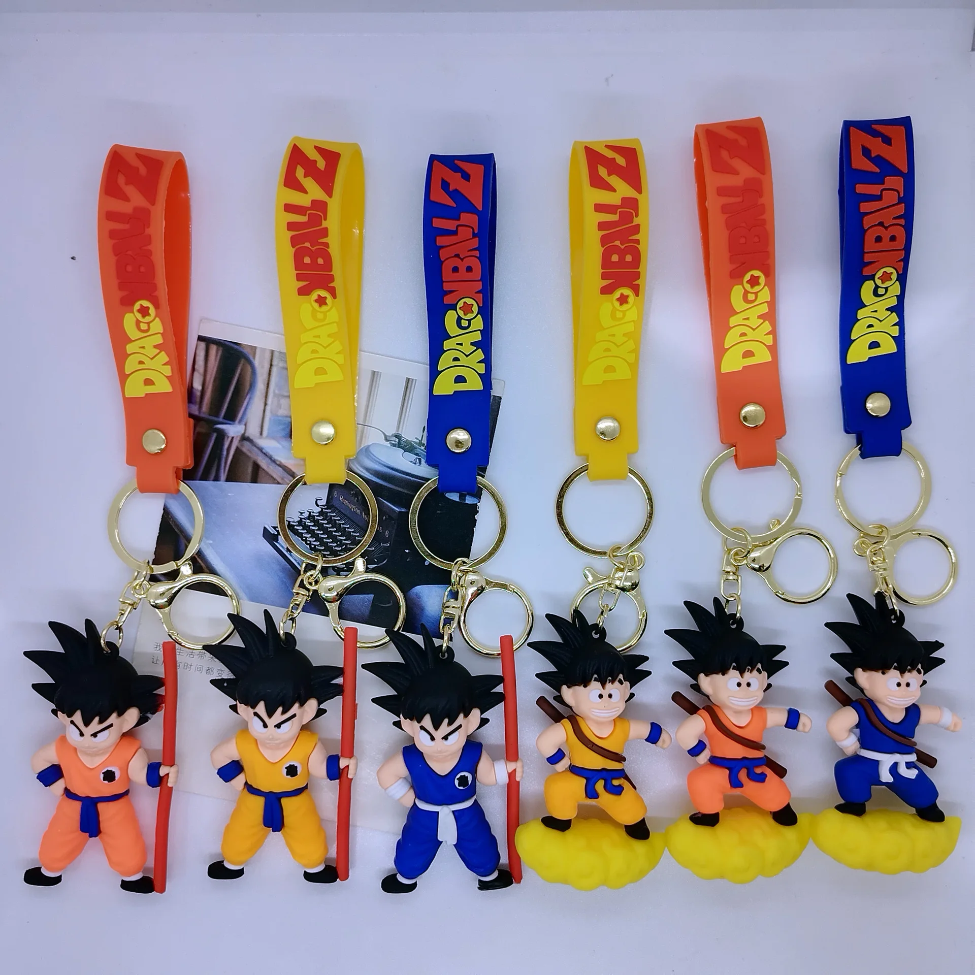 Dragon Ball Z Son Goku Cute Keychain Anime Figure Kakarotto Bag Pendant Kids - £7.92 GBP+
