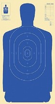 B34 Silhouette Targets - Blue Targets, Pack of 25 - $307.05 MXN