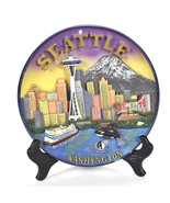 Seattle Washington 3D Art Plate Space Needle  Decorative Gift Creations ... - £27.53 GBP