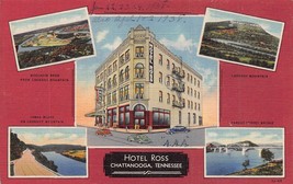 CHATTANOOGA TENNESSEE TN~HOTEL ROSS~MULTI IMAGE POSTCARD - £4.75 GBP