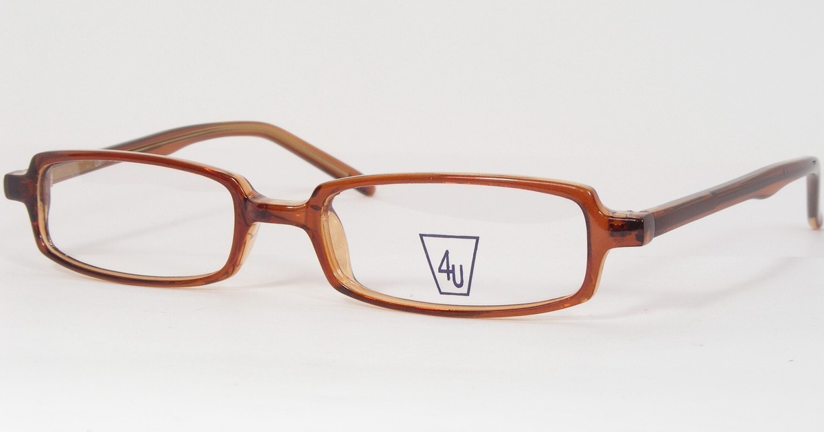 Capri Optiques Quatre You 4U U31 Marron Lunettes Monture U-31 48-18-140mm - $37.65