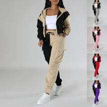 Women Loose Autumn Winter Two Pieces Suit Matching Sets Hoodie Tracksuit... - £16.47 GBP