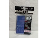 Pack Of (50) Ultra Pro Matte Blue Deck Protector Standard Size Sleeves - £6.99 GBP