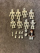 Lego Lot 8 Skeletons with Skull Minifigure USED Good Condition  gen001  #12 - £20.39 GBP