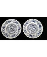 2 Enoch Wedgwood Bread &amp; Butter Plates Blue Heritage 6&quot; England - $225.80 MXN