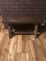Rustic oak bench  - £103.67 GBP