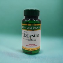 Nature’s Bounty L-LYSINE 1000mg 60 Tablets EXP 10/2026 Supports Immune Health - £8.32 GBP