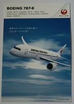 Japan Airlines Postcard Boeing 787-8 Dreamliner Airplane JAL Post Card Aircraft - £4.71 GBP