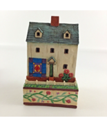 Jim Shore &quot;Salt Box&quot; Blue With Triangle Quilt 0000304 Figurine Vintage E... - €40,73 EUR