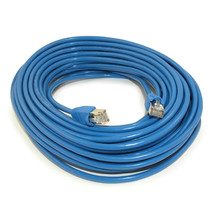 60Ft Cat5E Shielded Ethernet Rj45 Patch Cable Stranded Snagless Booted Blue - £30.53 GBP