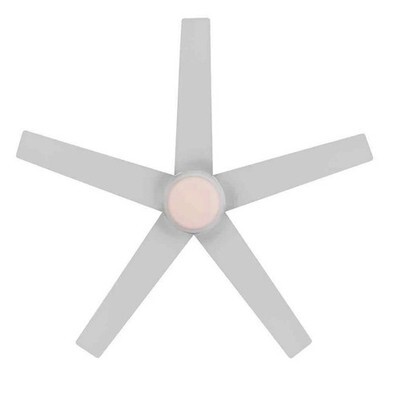 Hampton Bay Mena 44” LED Ceiling Fan Matte White Indoor Outdoor Reversible Blad Item image 3