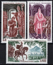ZAYIX France 1165-1167 MNH Royalty Religious Figure Horses 051023SM159M - £1.19 GBP