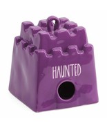 RAE DUNN Haunted Castle Halloween Birdhouse Purple Artisan Collection Ma... - £10.16 GBP