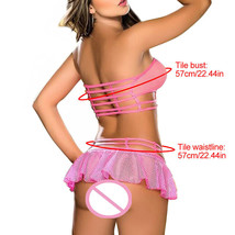 1Set Women Sexy Lingerie Corset Babydoll G-string Push Up Top Bra+Pants Set Slee - £20.32 GBP