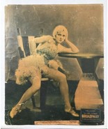 Original Movie Poster Broadway Carl Laemmle Evelyn Brent Paul Fejos 1929 - £1,906.65 GBP