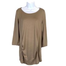 Mother Bee Maternity Womens Brown 3/4 Sleeve Top Size Large New - $20.00