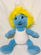 Smurf Build A Bear Workshop Blue Smurfette Girl Toy Plush Stuffed Animal - £9.40 GBP