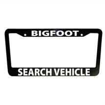 Big Foot Search Vehicle Funny Black Plastic License Plate Frame Truck Ca... - £13.04 GBP