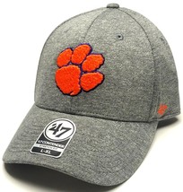 Clemson Tigers NCAA &#39;47 Contender Gray Hat Cap Stretch Flex Fit Adult Me... - $18.39