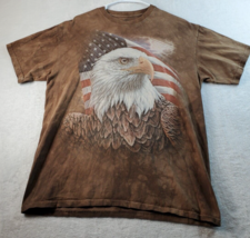The Mountain Eagle T Shirt Top Womens Large Brown Tie Dye Short Sleeve Crew Neck - £12.50 GBP