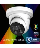 LXIP3C42NWI-28SDL IP 4MP Color 24/7 2.8mm 98ft LED Mic/Speaker NDAA Dome... - $286.99