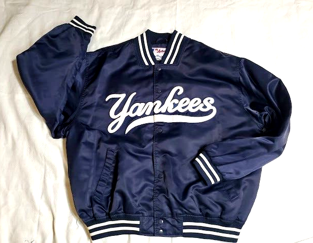 1980s New York Yankees Jacket Majestic Korea MLB Baseball Vintage VG+ XL - £97.31 GBP