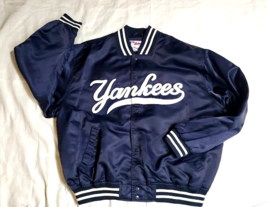 1980s New York Yankees Jacket Majestic Korea MLB Baseball Vintage VG+ XL - £97.38 GBP