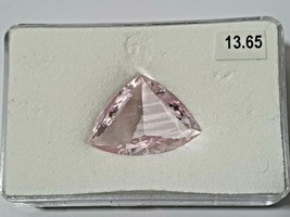 Fine Natural Morganite Gemstone Trillion Carat - £829.89 GBP
