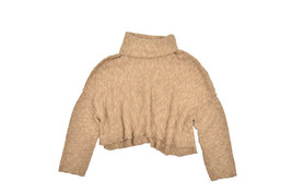 FREE PEOPLE Damen Pullover Big Easy Entspannt Khaki Braun Größe XS OB889... - £44.07 GBP