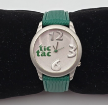 TIC TAC Breath Mint Advertising Watch with Green Band - Needs Battery - £10.83 GBP