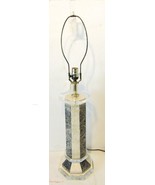 Vintage Maitland-Smith Octagon Lucite and Marbled Look Table Lamp - $6,437.53 MXN