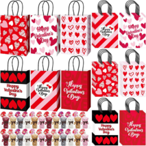 Valentine&#39;s Day Kids Gift Bags Party Favors Plush Bear Keychains for 24 Guests - £13.39 GBP