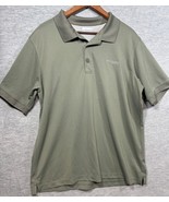 Columbia Mens XL Omni-Shade Polo Shirt Green Mesh Vented - $16.54