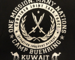 DISCONTINUED JOINT TASK FORCE CAMP BUEHRING KUWAIT OIR BLACK SHIRT LARGE - £22.28 GBP