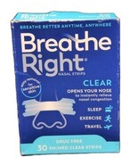 Breathe Right Clear Nasal Strips Sm/Med, 30 Ct, Drug-Free, Sensitive Ski... - $35.44 CAD