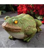 Motion Sensor Lights &amp; Sounds Forest Frog Garden Statue Decor - Keeps Pe... - $840.69 MXN